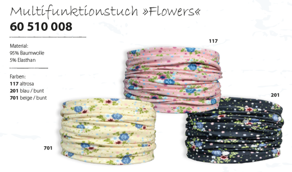 Multifunktionstuch Flowers